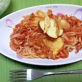 意外にマッチ　サツマイモとツナのパスタ